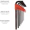 Teng Tools 1475 7 Piece Metric Ball Point Hex Key Set 1475 - alternate 2